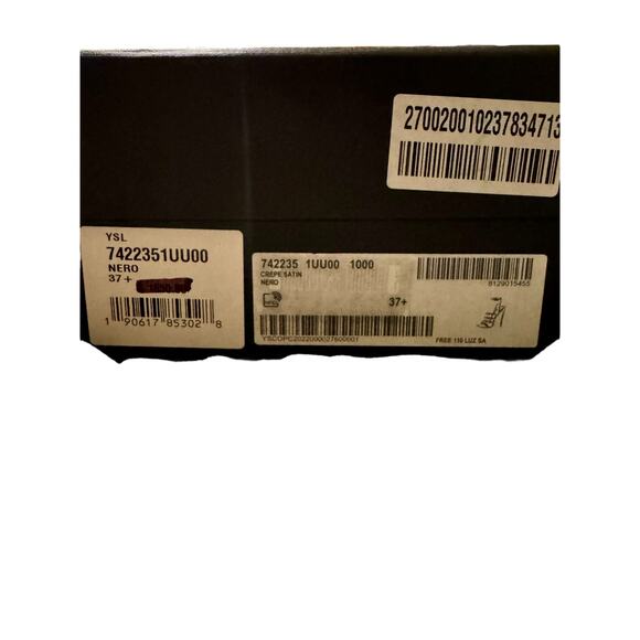 Saint Laurent NIB Jerry High Heel Sandals in Black Size 37.5 - Picture 11 of 12